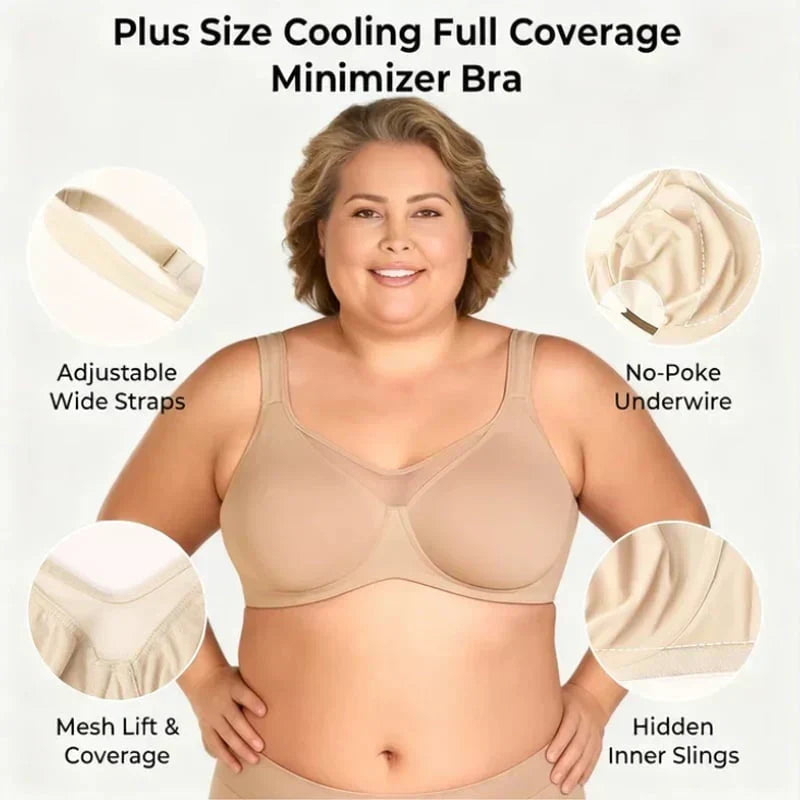 🔥Black Friday Deal! 5-PACK Only $24.99 💐 Women's Elegant Sheer Full Coverage Plus Size Bra
