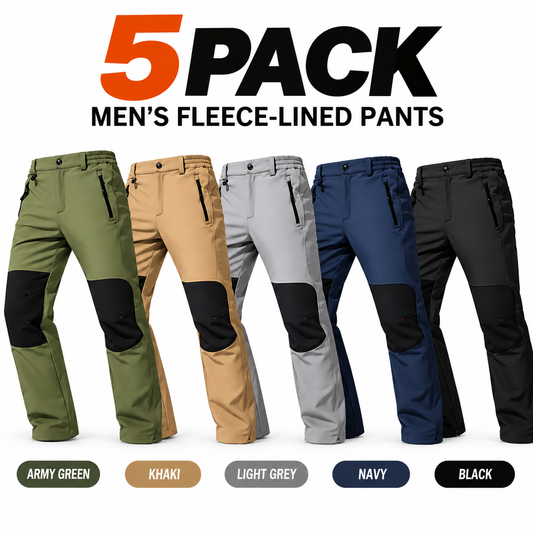 Men's waterproof and warm trousers; waterproof fabric with a pure cotton lining.