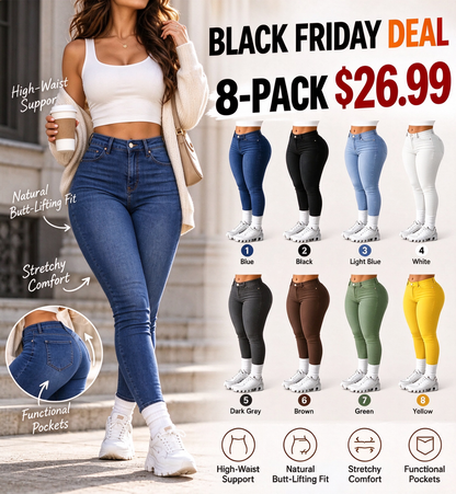 Women's High Waist Skinny Jeans
