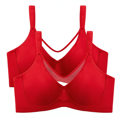 🔥Black Friday Deal! 5-PACK Only $24.99 💐 Women's Elegant Sheer Full Coverage Plus Size Bra