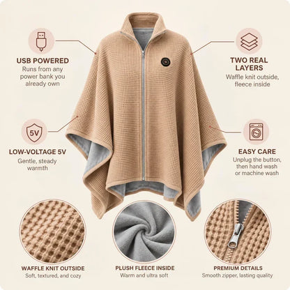 9-Piece Heated Shawl Bundle 🎃 Early Halloween Sale | Grab 9 Warm Shawls for Only $26.99