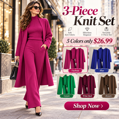 Sweater Set with Sleeveless Vest