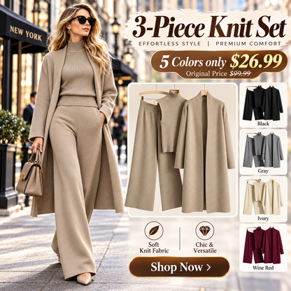 Sweater Set with Sleeveless Vest