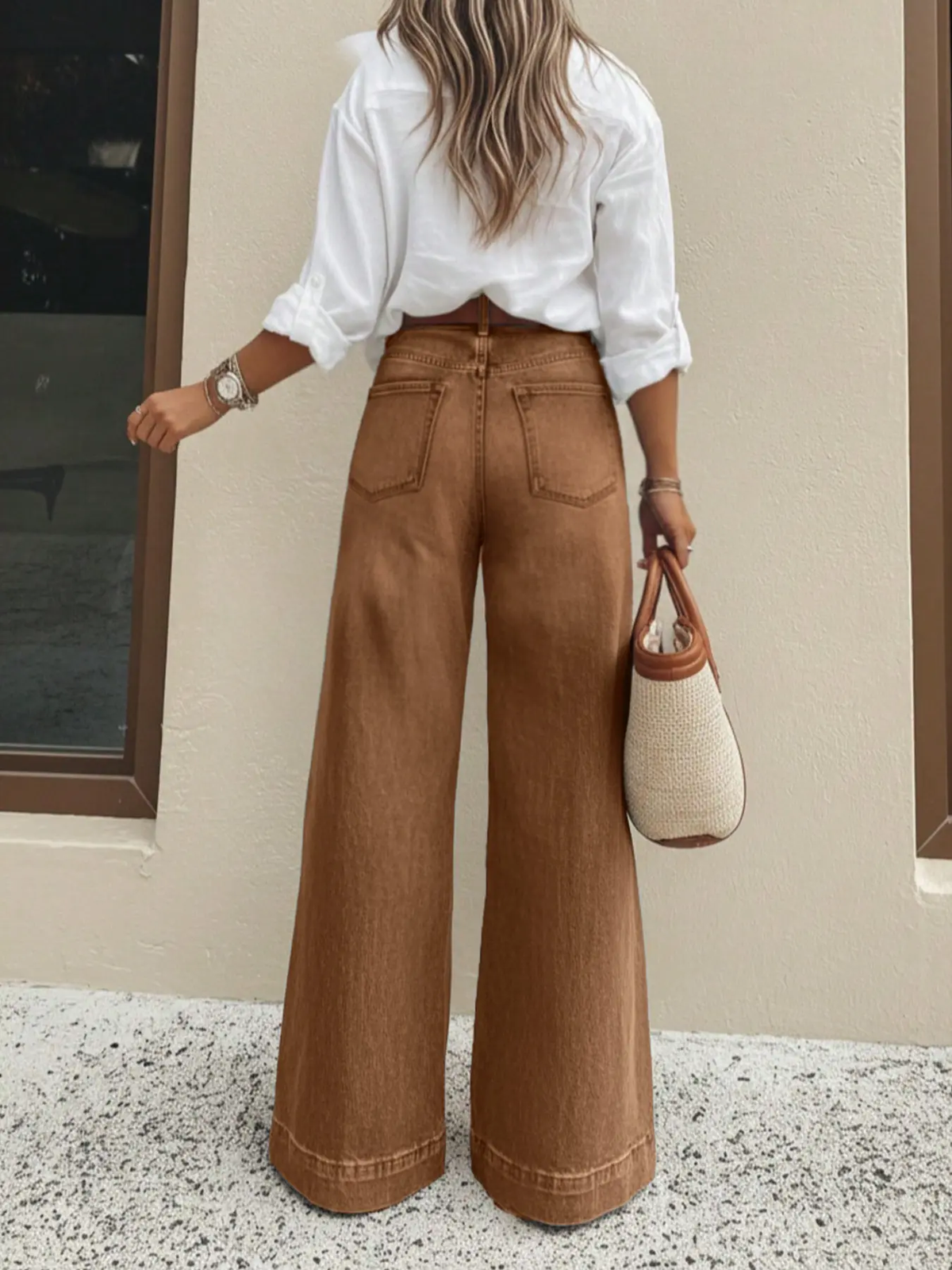 Black Friday Sale| Women's Loose Fit Baggy Oversized Straight Leg Denim Jeans with Pockets