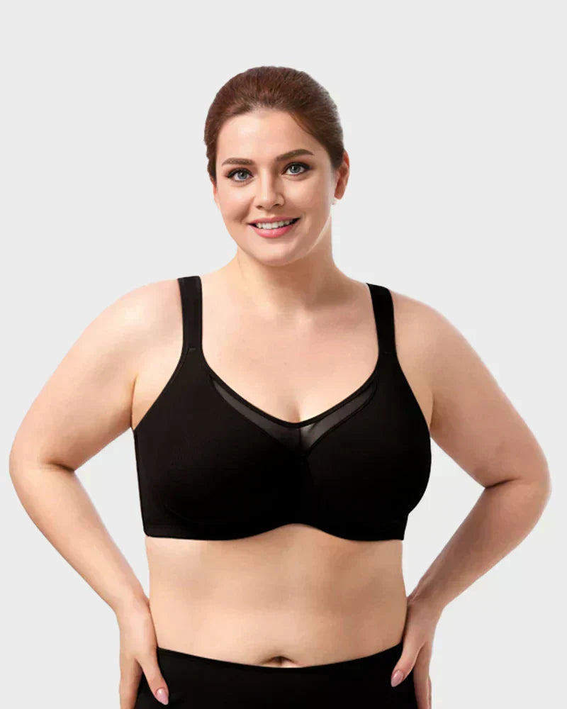 🔥Black Friday Deal! 5-PACK Only $24.99 💐 Women's Elegant Sheer Full Coverage Plus Size Bra