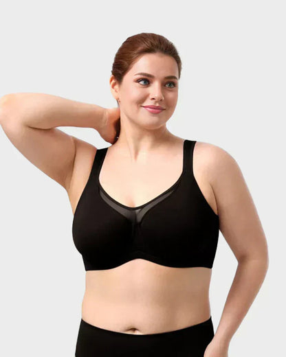 🔥Black Friday Deal! 5-PACK Only $24.99 💐 Women's Elegant Sheer Full Coverage Plus Size Bra