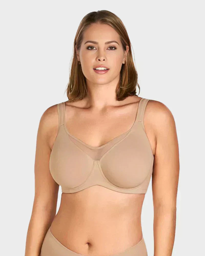 🔥Black Friday Deal! 5-PACK Only $24.99 💐 Women's Elegant Sheer Full Coverage Plus Size Bra