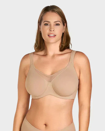 🔥Black Friday Deal! 5-PACK Only $24.99 💐 Women's Elegant Sheer Full Coverage Plus Size Bra