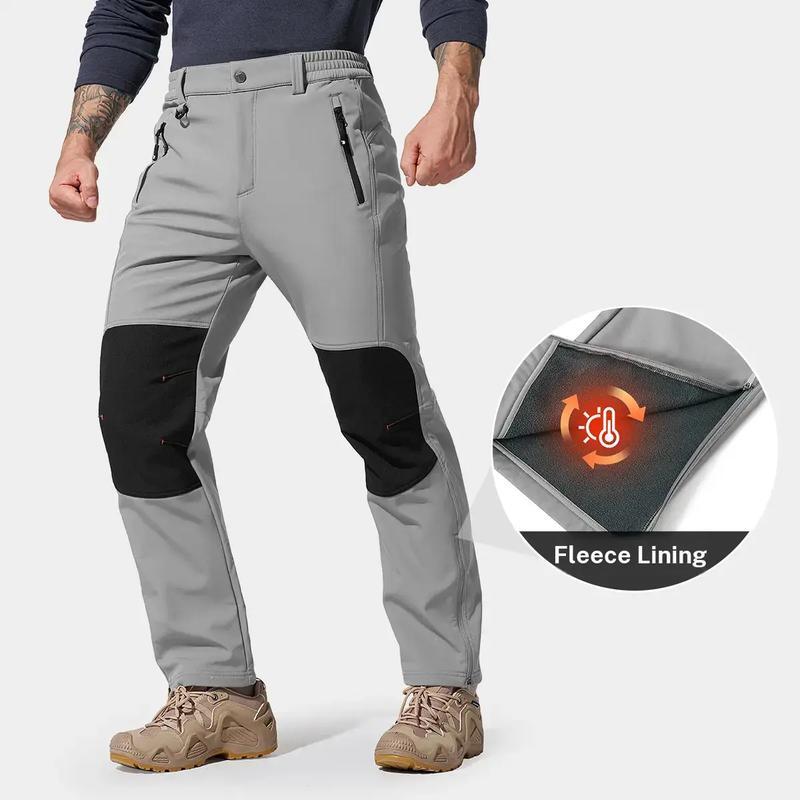 Men's waterproof and warm trousers; waterproof fabric with a pure cotton lining.