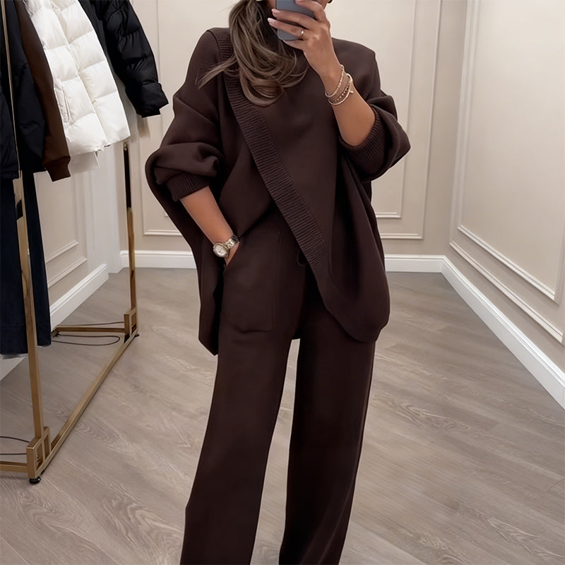 🎁LAST DAY SALE 50% OFF💃💓Women's 2-Piece Oversized Sweater & Pants Set