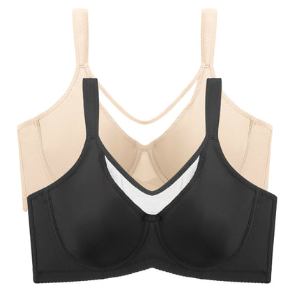 🔥Black Friday Deal! 5-PACK Only $24.99 💐 Women's Elegant Sheer Full Coverage Plus Size Bra
